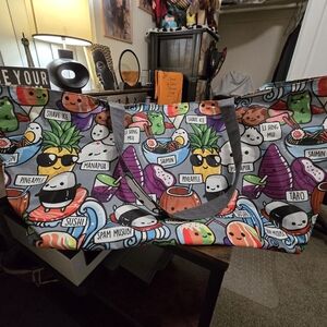 Happy Wahine XL Tote Bag